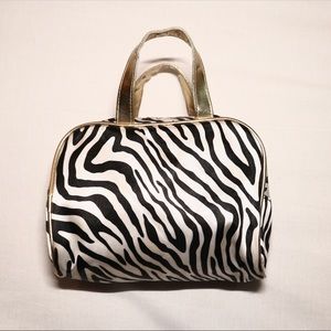 Zebra Print Makeup Bag